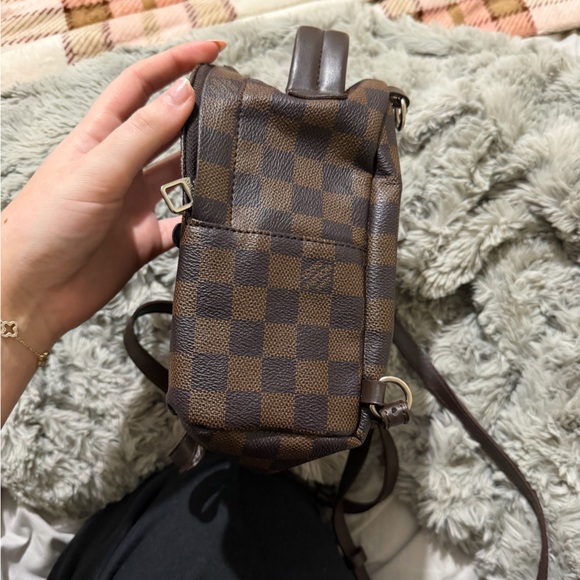 Brown Check Mini Backpack - Picture 7 of 8